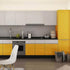 LaCheery Glossy Yellow Contact Paper, 15.8"x80" Waterproof Peel and Stick Wallpaper for Kitchen Cabinets and Furniture