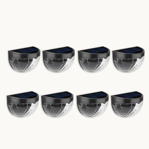 Follateas Outdoor Solar Step Lights for Stairs, Solar Fence Lights Waterproof LED Lighting,