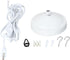 Aspen Creative 21042A Chandelier Plug-in Conversion Kit with 14-Foot Cord White