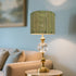 Generic 11.8 9Inch Rustic Bamboo lampshade, Decorative Unique Geometric Green Figure, ideal for floor and table lamps