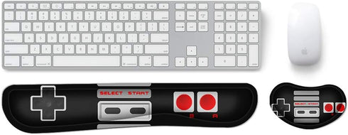 Keyboard Wrist Rest Pad and Mouse Support Set - Memory Foam for Office, Game, Computer, Laptop Pain Relief (WRT-05)