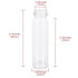 20ml Glass Vials with Screw Caps and Plastic Stoppers, Leak-Proof Small Clear Liquid Sample Vial, 12PCS