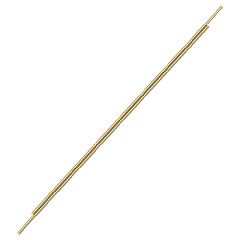 Brass Solid Round Rod Lathe Bar Stock, 1/8 Inch Diameter, 14 Inches Length (2 PCS)