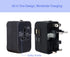Worldwide All in One Travel Adapter, Universal Plug with 2.1A Dual USB Charging Ports for Asia, Europe, UK, AUS, USA