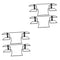 ULTECHNOVO 2sets Stylish Wall-Mounted Glove Dispenser Holder for Tissue Boxes for Kitchen