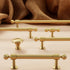 SANCHAKOU 2Pcs Cabinet Pulls Knobs Brass Wardrobe Handles Chrome Plated Bedside Table Drawer Cabinet Door Handles Round