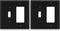Combination Wall Plate ELEGRP, 2-Gang 1-Toggle Light Switch 1-Decorator/GFCI Device, Mid-Size Unbreakable Thermoplastic