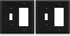 Combination Wall Plate ELEGRP, 2-Gang 1-Toggle Light Switch 1-Decorator/GFCI Device, Mid-Size Unbreakable Thermoplastic
