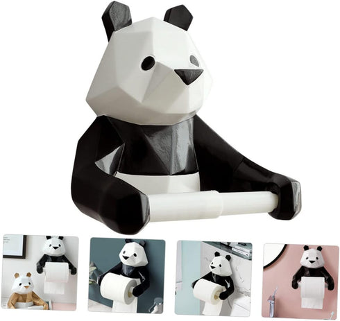 Panda Design Wall Mount Paper Towel Holder - Easy Installation for Kitchen & Bathroom