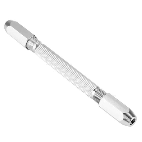 0-3mm Double End Hand Drill, Mini Micro Manual Gimlet Double End Pin Vice Drill for Drilling Wood