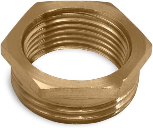 Brass Bushing 3/4" Female x 1" Male Threaded Reducer Bushing Pipe Fittings