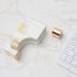 Gold Marble Tape Dispenser, 1" Metal Weighted Core Desktop Adhesive Holder with Non-Skid Pad for Office