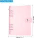 PATIKIL A6 Clear Binder Cover, Soft PVC Loose Leaf Binder Protector Refillable Notebook Shell with Snap Button Closure for DIY Meeting Notebook Folder, Pink by PATIKIL