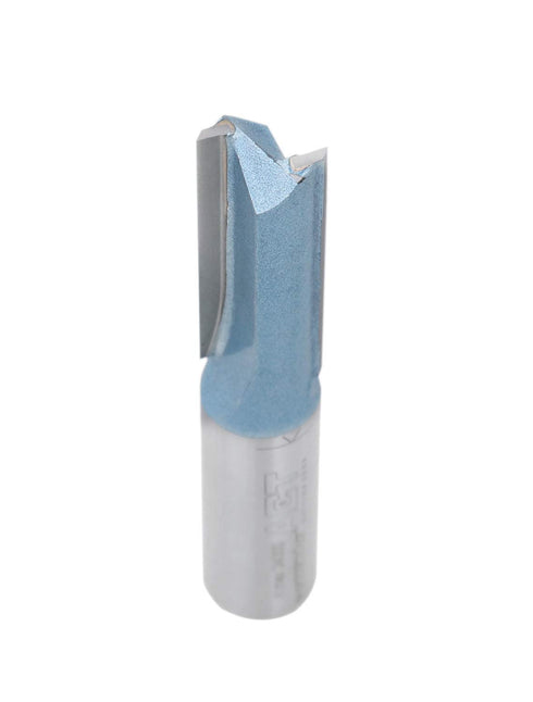 Accusize Industrial Tools 1/2'' Cutting Dia. x 1-1/2'' Flat Length x 1/2'' Shank Double Flute Extra Long Router Bit