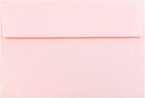 JAM PAPER A8 Premium Invitation Envelopes, 5 1/2 x 8 1/8, Baby Pink Pastel, 50/Pack