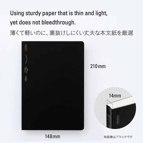 Nitoms STALOGY S4142 A5 365 Days Notebook, Plain, Yellow