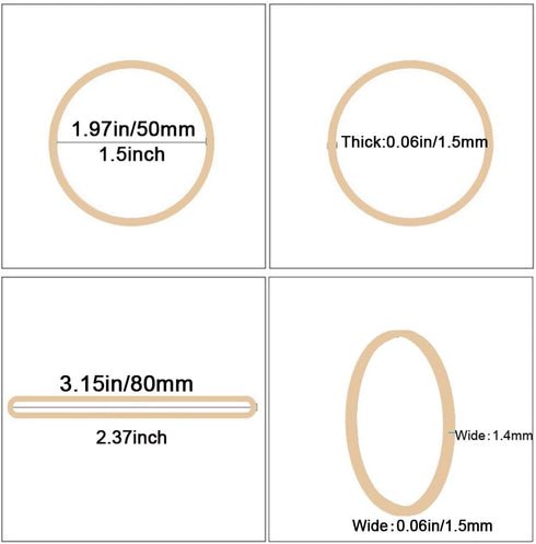 Rubber Bands 500pcs Size #19 Light Brown Elastic Rubber Bands for Office Supplies