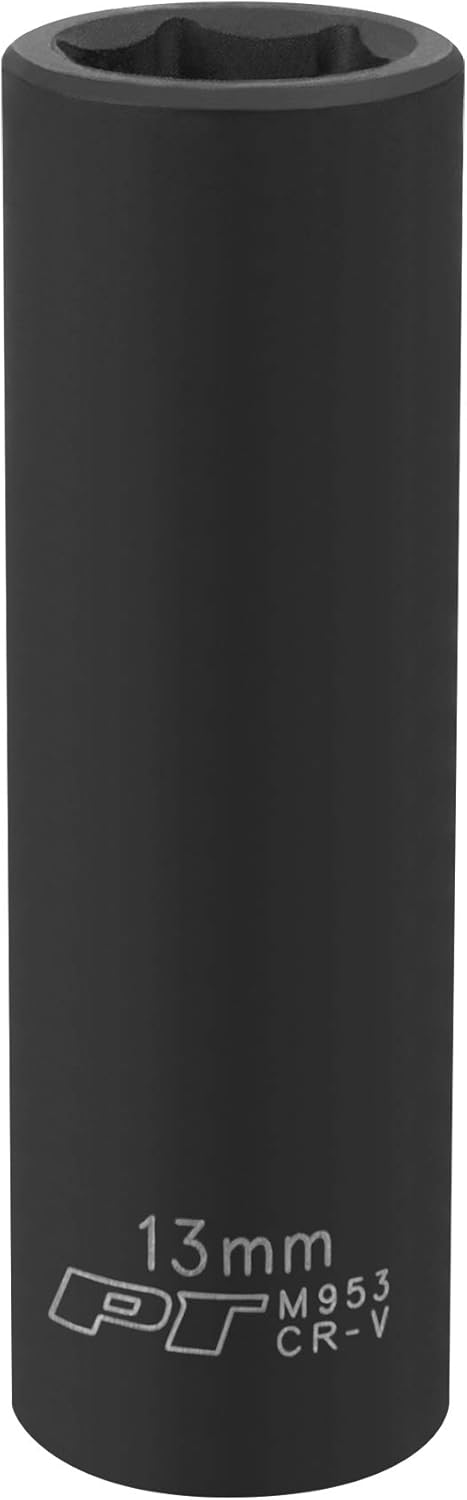 Performance Tool M953 3/8-Inch 13mm Deep Wall Impact Socket for Efficient Automotive Repair and Maintenance by Performance Tool