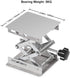 Stonylab 4"x4" Lab Scissors Jack, 100 x 100mm Stainless Steel Laboratory Support Lift Stand