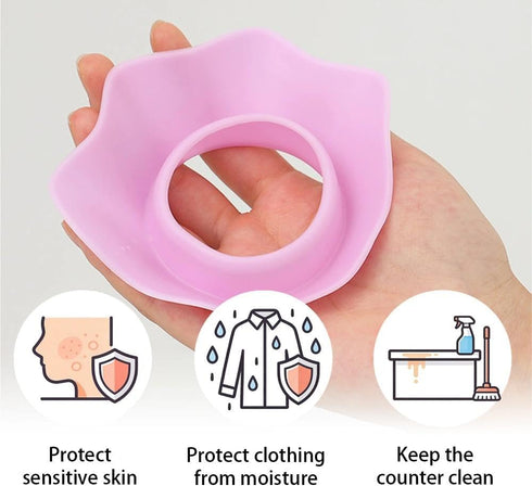 Havunori 4 Set, Face Wash Wristbands - Pairs Silicone Spa Headband & Wristband Large and Small, Wrist Towels