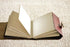 MONTEXOO Leather Bound Journal Sketch Book, 200 Pages Unlined Paper, 6 x 8 Inch, Brown Embossed, Handmade for Men Women