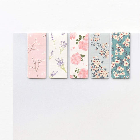 Monolike Floral Magnetic Bookmarks, Set of 5