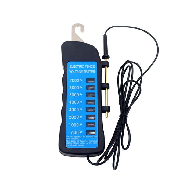 Electric Fence Tester with 8 Neon Lights, 7KV Voltage Tester for Farm Fences