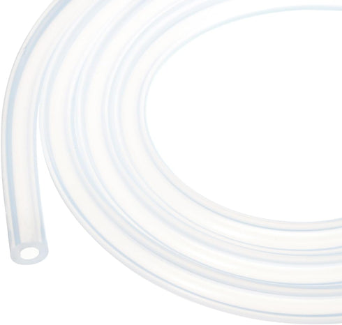 5m(16ft) 5mm(3/16") ID x 10mm(3/8") OD Clear Silicone Tubing, Industrial Plastic Hoses for Pump Siphoning