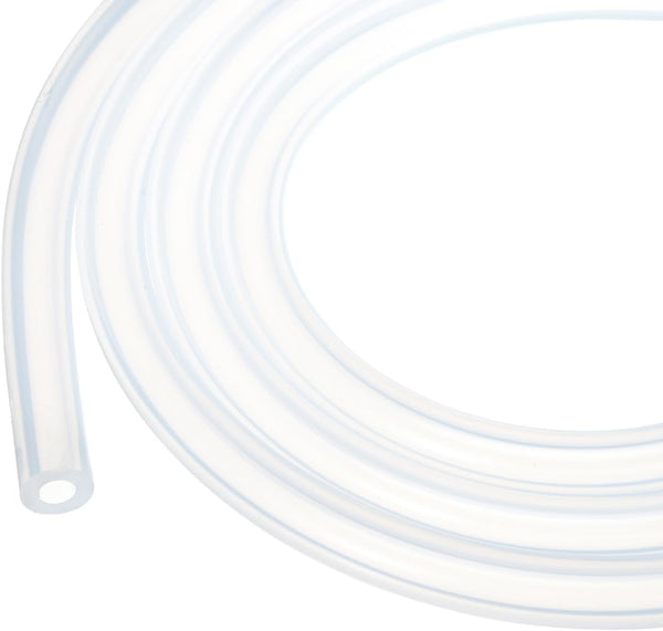 5m(16ft) 5mm(3/16") ID x 10mm(3/8") OD Clear Silicone Tubing, Industrial Plastic Hoses for Pump Siphoning