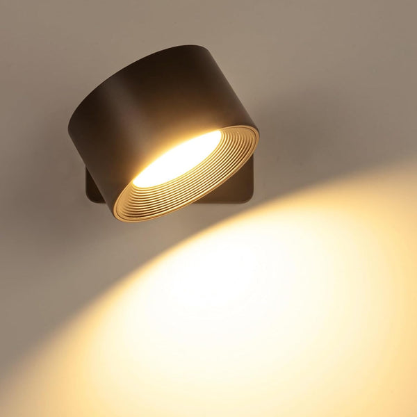LEWENTECH LED Wall Mounted Lights Rechargeable Magnetic 360 Rotation Night Light Battery Operated