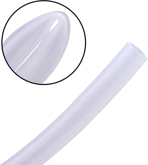 3/8" 1/2" 8 Meters(26.25ft) Food Grade Silicone Tubing - ID x OD, Pure Silicon Hose High Temp Home Brewing Winemaking