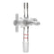 StonyLab Vacuum Glass 3-Way Flow Control Adapter, Borosilicate Glass Adapter with Standard 14/20 Taper Joint and PTFE
