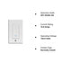 Shelly Plus Wall Dimmer | WiFi & Bluetooth Smart Wall Dimmer Relay | Compatible with Alexa & Google Home | No Hub