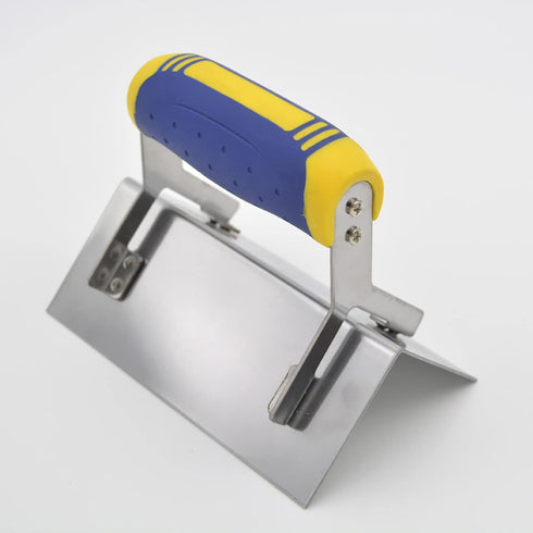 Drywall Corner Tool, 6" X 2.5" External Corner Trowel, Professional Stainless Steel Sheetrock Tool with Comfort Grip