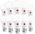 Sunco Lighting 10 Pack Dusk to Dawn Light Bulbs, Outdoor Sensor A19 LED Light Bulb, 800lm, 4000K Cool White