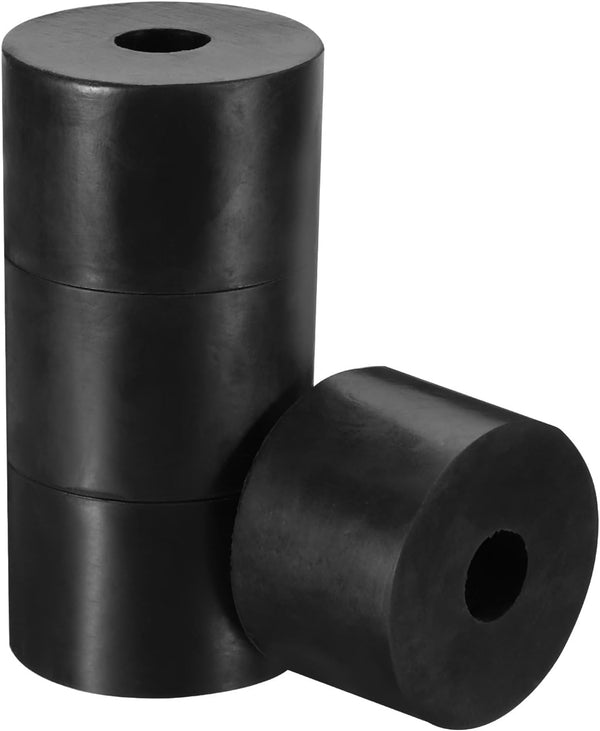 PATIKIL Multi Purpose Rubber Spacer, 4 Pcs 2.4"OD 0.7"ID 1.6"Thick Neoprene Round Anti-Vibration Isolation Pads for