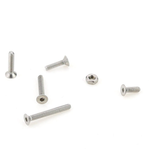 Hilitchi 210-Piece Metric M2 Hex Socket Flat Head Bolts Screw Nut Assortment Kit - 304 Stainless Steel