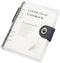 Clear A5 Refillable Notebook Binder - 90 Sheets Lined Paper, Black 6-Ring Soft Transparent PVC Binder Cover Protector