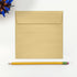 LUXPaper Square Invitation Envelopes - Peel & Press - 5 1/2" x 5 1/2" - Blonde Metallic - 50 Qty