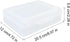 Large Capacity Clear Stationery Box, Double-Layer Plastic Organizer, Supply Box for Office, Students, and Home