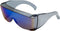 Calabria 3000 Large Fit Over Safety Glasses, Fitover Prescription Eyewear, Blue, Men Women Wraparound Tinted Anti