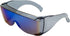 Calabria 3000 Large Fit Over Safety Glasses, Fitover Prescription Eyewear, Blue, Men Women Wraparound Tinted Anti