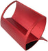 Desktop Innovative Metal Business Card Display Holder Stand, Creative Q Shape Aluminum Card Holder (Red)