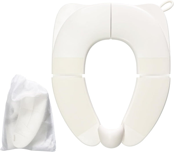 kimitimi Portable Toilet Seat for Kids, Foldable Universal Fit Potty Training Seat with