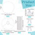 10.2" 10.2" 7.5" 3Pcs BENECREAT Beige Drum Lampshade, Top x Bottom x High Replacement Lamp Shade with Platsic Latch