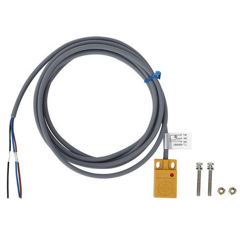 PNP NO Proximity Sensor Switch, 3 Wires Inductive Type DC12 to 24V, ABS Shell with Shielded Probe