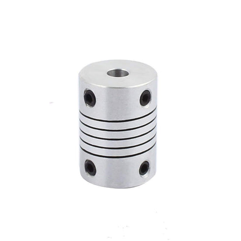 4mm to 5mm Shaft Coupling, 25mm Length, 18mm Diameter Aluminum Alloy Joint Connector for 3D Printer CNC Machine (Pack