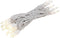 Novelty Lights 13.5 Feet 35 Bulb Clear Mini Light String on White