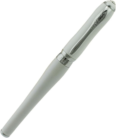 Duke Fude Nib Fountain Pen Medium to Broad, Nature Mother Pearl Cap with Pen Pouch, Art Drawing Set