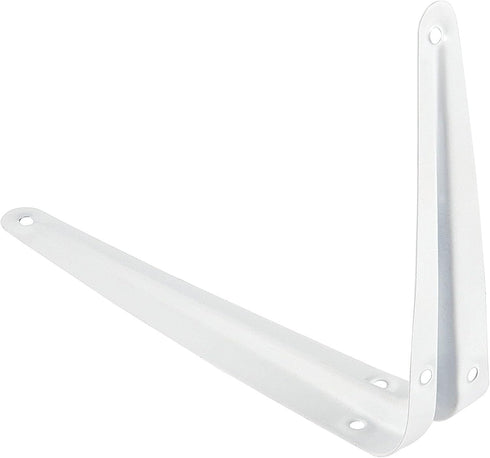 24 Pack 6 8 Inch 144 72 ZOENHOU x White Shelf Brackets, Heavy Duty L Bracket Support with Screws and Expansion Tubes
